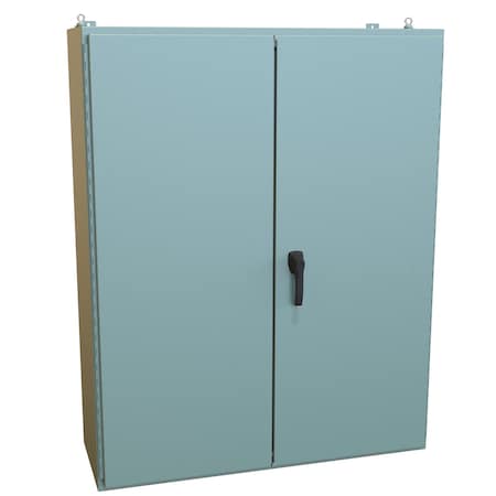 Hammond 3 Point Latch with Keyed Handle Electrical Enclosures, 60.13 in H, 16.69 in D, 48.06 in W 1422B16